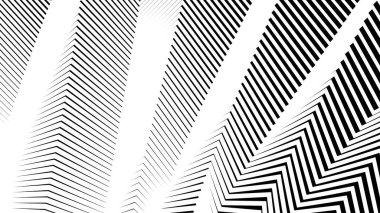 Siyah ve beyaz dikişsiz zig zag deseni soyut arkaplan