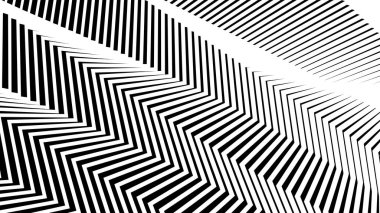 Siyah ve beyaz dikişsiz zig zag deseni soyut arkaplan