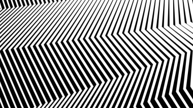 Siyah ve beyaz dikişsiz zig zag deseni soyut arkaplan