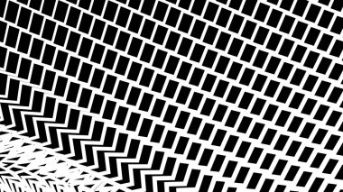 Siyah ve beyaz dikişsiz zig zag deseni soyut arkaplan