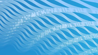 Dikensiz zig zag çizgisi desenli mavi soyut