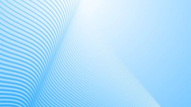 Arkaplan için eğri çizgileri olan mavi beyaz eğimli soyut arkaplan