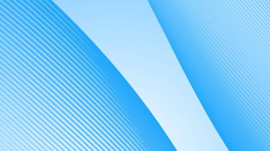 Arkaplan için eğri çizgileri olan mavi beyaz eğimli soyut arkaplan