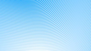 Arkaplan için eğri çizgileri olan mavi beyaz eğimli soyut arkaplan