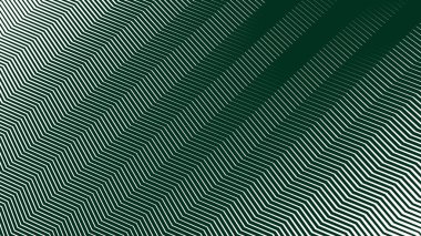 Koyu yeşil zig zag desenli çizgili çizgi soyut arkaplan