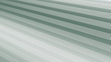Koyu yeşil zig zag desenli çizgili çizgi soyut arkaplan
