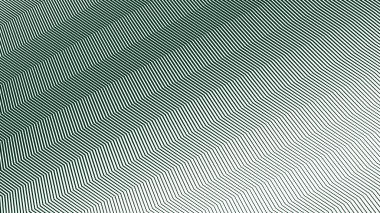 Koyu yeşil zig zag desenli çizgili çizgi soyut arkaplan