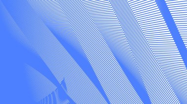 Mavi gökyüzü zig zag çizgileri arkaplan veya kumaş tarzı için soyut arkaplan