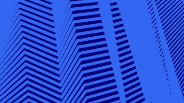 Mavi gökyüzü zig zag çizgileri arkaplan veya kumaş tarzı için soyut arkaplan