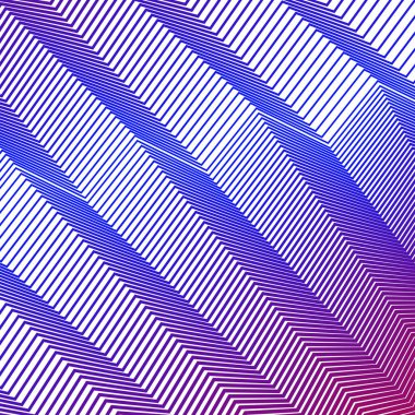 Kırmızı mavi zig zag çizgili çizgi desensiz soyut arkaplan