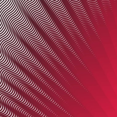 Kırmızı çizgiler kusursuz desenli soyut vektör görüntüsü dalgasıdır