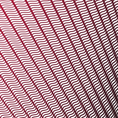 Kırmızı çizgiler kusursuz desenli soyut vektör görüntüsü dalgasıdır