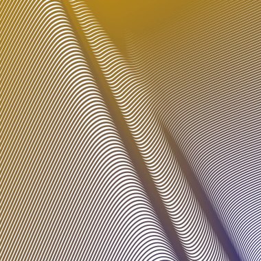 Mavi Sarı çizgi dalga deseni kusursuz soyut arkaplan vektör görüntüsü