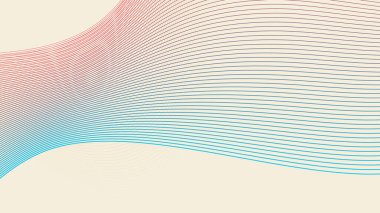 Renkli eğri çizgili sarı kozmik latte soyut arkaplan çizgisi