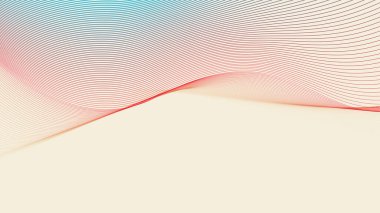 Renkli eğri çizgili sarı kozmik latte soyut arkaplan çizgisi