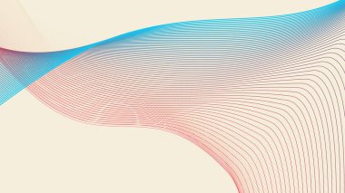 Renkli eğri çizgili sarı kozmik latte soyut arkaplan çizgisi