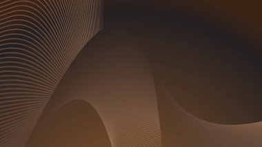 Arkaplan arkaplanı için çizgili eğri çizgi soyut arkaplan ile kahverengi gradyan