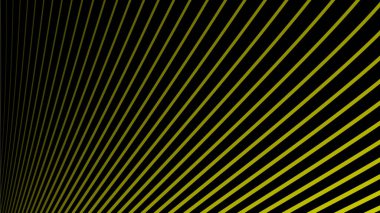 Arkaplan veya sunum için sarı eğri çizgisi olan siyah soyut arkaplan