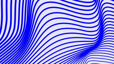 Arkaplan veya kumaş biçimi için mavi çizgiler soyut desen arkaplanı