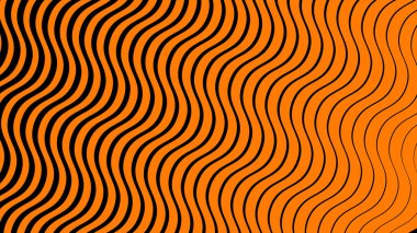 Siyah ve turuncu açısal çizgiler arkaplan veya kumaş tarzı için soyut arkaplan dalgaları