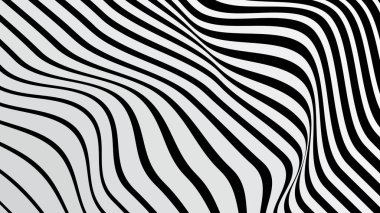 Siyah gri dalgalı çizgiler arkaplan veya kumaş tarzı için soyut arkaplan