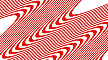 Kırmızı dalgalı çizgiler arkaplan veya kumaş biçimi için soyut arkaplan