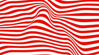 Kırmızı dalgalı çizgiler arkaplan veya kumaş biçimi için soyut arkaplan