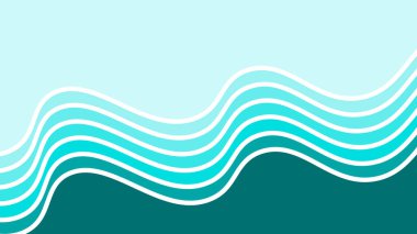 Öge tasarım arkaplanı veya sunumu için mavi dalga tasarım vektör resmi