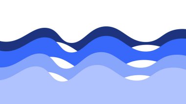 Öge tasarım arkaplanı veya sunumu için mavi dalga tasarım vektör resmi