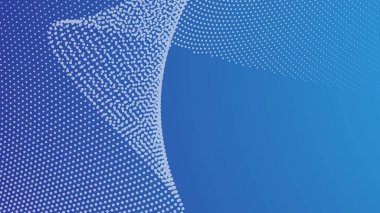 Arkaplan veya sunum için yarım ton arkaplanı olan soyut mavi gradyan