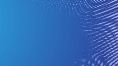 Arkaplan veya sunum için yarım ton arkaplanı olan soyut mavi gradyan