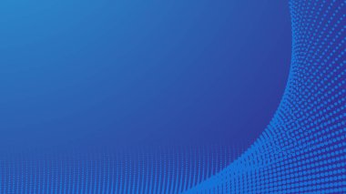 Arkaplan veya sunum için yarım ton arkaplanı olan soyut mavi gradyan