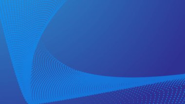 Arkaplan veya sunum için yarım ton arkaplanı olan soyut mavi gradyan