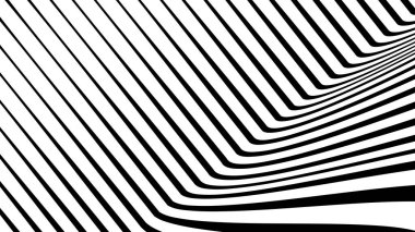 Arkaplan veya kumaş biçimi için soyut arkaplan çizgilerine sahip siyah ve beyaz çizgiler