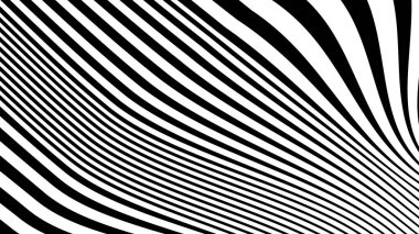 Arkaplan veya kumaş biçimi için soyut arkaplan çizgilerine sahip siyah ve beyaz çizgiler