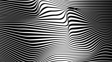 Arkaplan veya kumaş biçimi için soyut arkaplan çizgilerine sahip siyah ve beyaz çizgiler