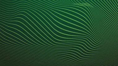 Arkaplan veya sunum için soyut arkaplan çizgisi çizgisi olan koyu yeşil gradyan