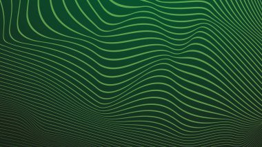 Arkaplan veya sunum için soyut arkaplan çizgisi çizgisi olan koyu yeşil gradyan