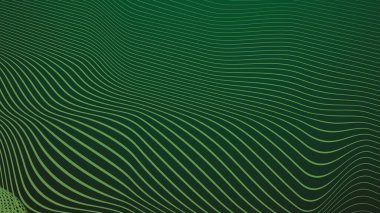 Arkaplan veya sunum için soyut arkaplan çizgisi çizgisi olan koyu yeşil gradyan