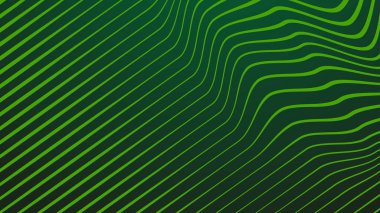 Arkaplan veya sunum için soyut arkaplan çizgisi çizgisi olan koyu yeşil gradyan