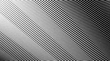 Siyah ve beyaz zig zag çizgileri çizgi deseni arkaplan veya kumaş biçimi için soyut arkaplan