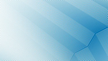 Arkaplan veya sunum için mavi zig zag soyut çizgiler çizgi vektör arkaplanı