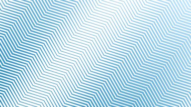 Arkaplan veya sunum için mavi zig zag soyut çizgiler çizgi vektör arkaplanı