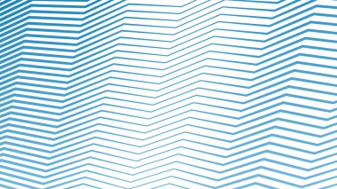 Arkaplan veya sunum için mavi zig zag soyut çizgiler çizgi vektör arkaplanı