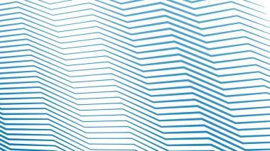 Arkaplan veya sunum için mavi zig zag soyut çizgiler çizgi vektör arkaplanı
