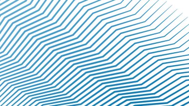 Arkaplan veya sunum için mavi zig zag soyut çizgiler çizgi vektör arkaplanı