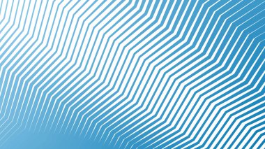Arkaplan veya sunum için mavi zig zag soyut çizgiler çizgi vektör arkaplanı