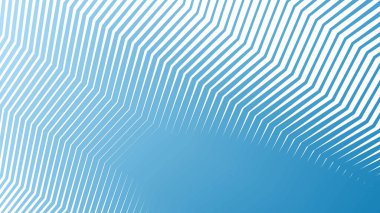 Arkaplan veya sunum için mavi zig zag soyut çizgiler çizgi vektör arkaplanı