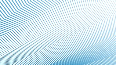 Arkaplan veya sunum için mavi zig zag soyut çizgiler çizgi vektör arkaplanı