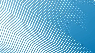 Arkaplan veya sunum için mavi zig zag soyut çizgiler çizgi vektör arkaplanı